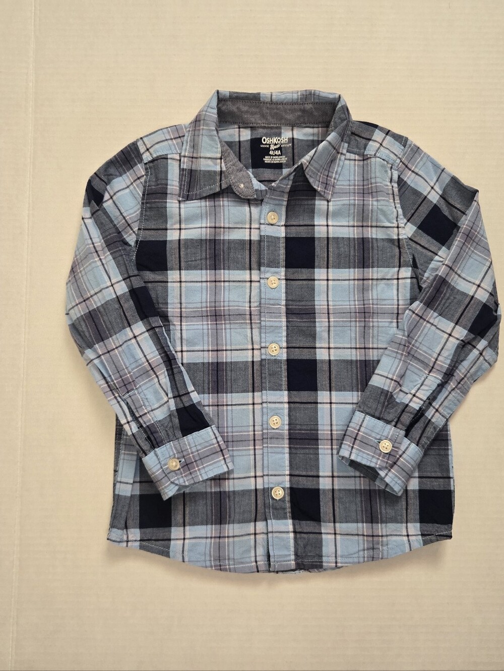 Toddler Plaid Button-Down Shirt - 4T